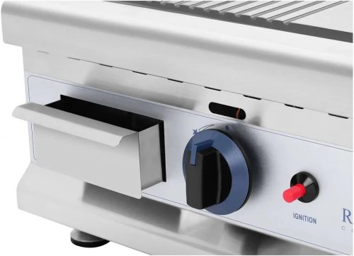 Royal Catering Plancha doble de gas fry top 60 x 40 cm Lisa/ondulada 10011918