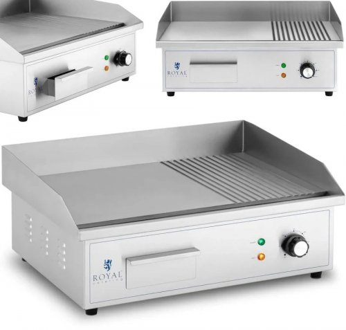 Royal Catering Plancha eléctrica fry-top 548 x 350 mm