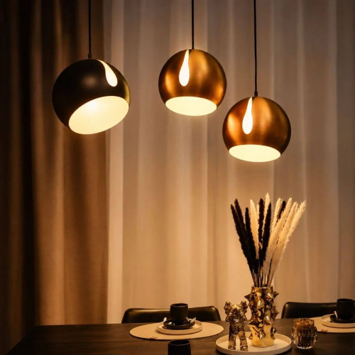 s.luce Ball Pendelleuchte tauschbarer Schirm