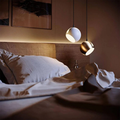 s.luce Ball Pendelleuchte tauschbarer Schirm