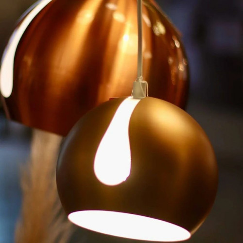 s.luce Ball Pendelleuchte tauschbarer Schirm