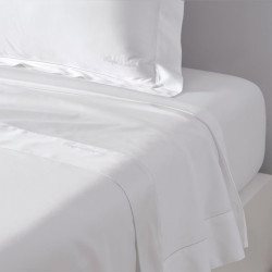 Sábana encimera satén RL 624 hilos Ralph Lauren Home Blanco