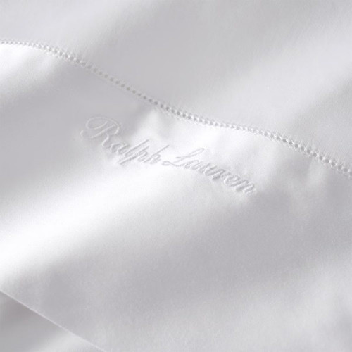 Sábana encimera satén RL 624 hilos Ralph Lauren Home Blanco