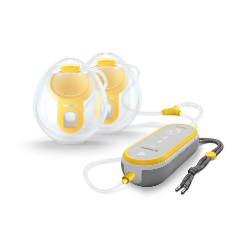 Sacaleches doble eléctrico Medela Freestyle Hands Free Amarillo