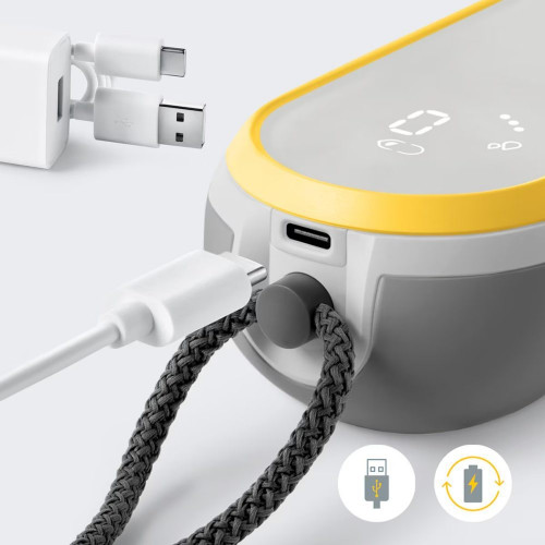 Sacaleches doble eléctrico Medela Freestyle Hands Free Amarillo