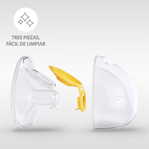 Sacaleches doble eléctrico Medela Freestyle Hands Free Amarillo