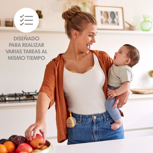 Sacaleches doble eléctrico Medela Freestyle Hands Free Amarillo