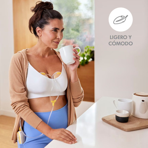 Sacaleches doble eléctrico Medela Freestyle Hands Free Amarillo