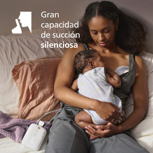 Sacaleches eléctrico doble Philips Avent manos libres Blanco