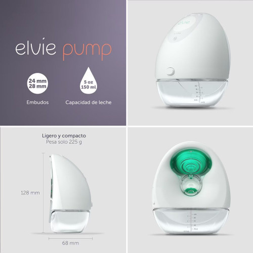 Sacaleches Eléctrico Elvie Pump portátil blanco Blanco