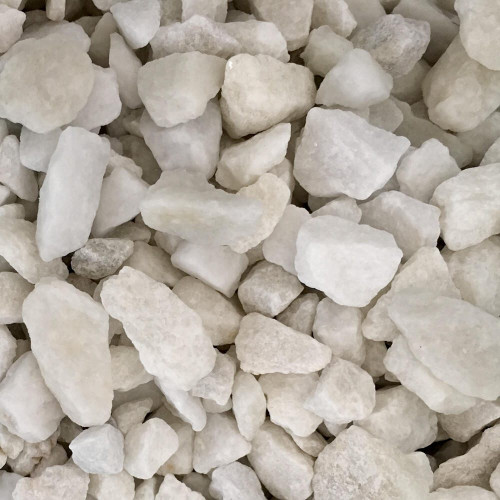 Saco de piedra calcárea triturada Blanco 1000KG 12 y 18 mm
