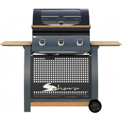 Sahara Barbacoa de Gas 13 kw 9 comensales 3 quemadores encendido piezo