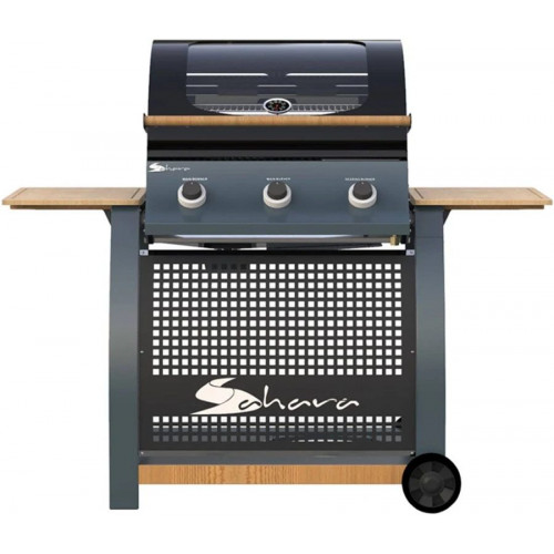 Sahara Barbacoa de Gas 13 kw 9 comensales 3 quemadores encendido piezo