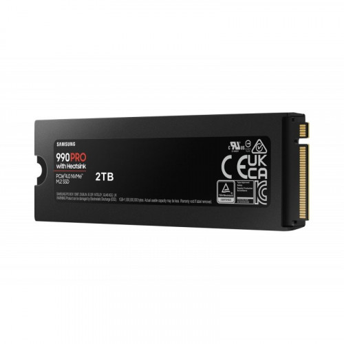 Samsung - 990 PRO 2 TB M.2 PCI Express 4.0 NVMe V-NAND MLC - MZ-V9P2T0CW