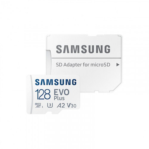 Samsung EVO Plus MicroSDXC 128GB UHS-I U3 V30 Clase 10 con Adaptador