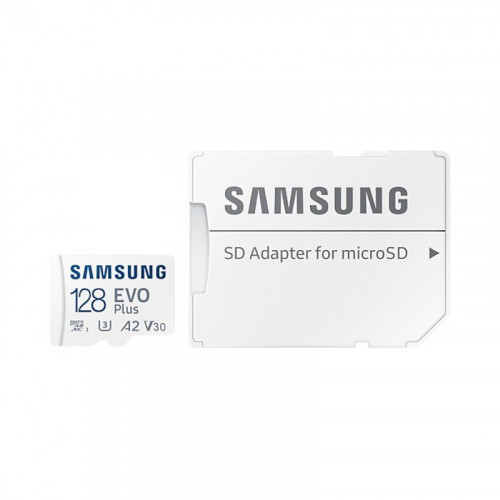 Samsung EVO Plus MicroSDXC 128GB UHS-I U3 V30 Clase 10 con Adaptador