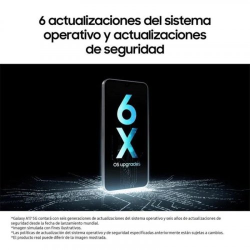 Samsung Galaxy A17 Gris 5G - 128GB - 4GB Super AMOLED Móvil con IA y Batería Larga Duración