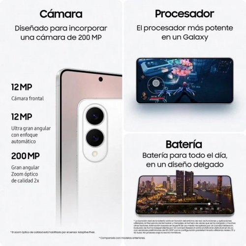 Samsung Galaxy S25 Edge con IA Titanio Negro - 256GB - 12GB - 5G