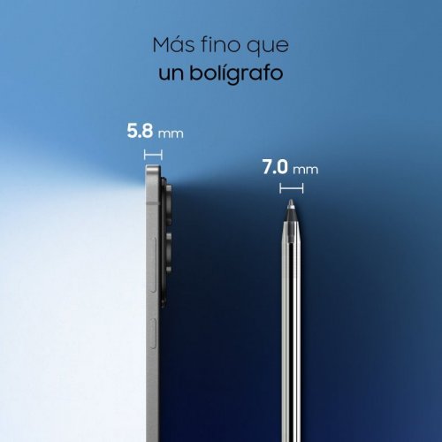 Samsung Galaxy S25 Edge con IA Titanio Plata - 256GB - 12GB - 5G