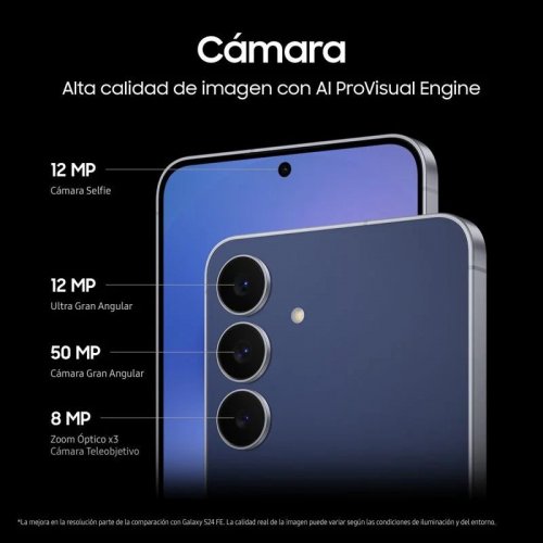 Samsung Galaxy S25 FE - 128GB - 8GB con Inteligencia Artificial Azul Glacial