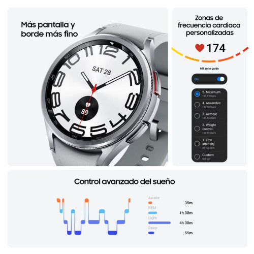 Samsung Galaxy Watch6 Classic 47mm Negro Bluetooth Smartwatch Negro