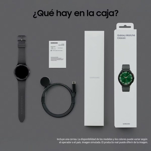 Samsung Galaxy Watch6 Classic 47mm Negro LTE Smartwatch Negro