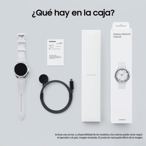 Samsung Galaxy Watch6 Classic 47mm Plata Bluetooth Smartwatch Plata