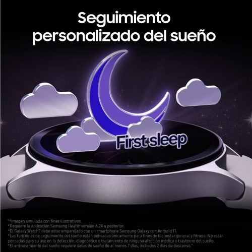 Samsung Galaxy Watch7 44mm Plata LTE Smartwatch Plata