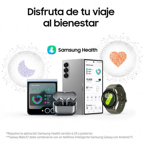 Samsung Galaxy Watch7 44mm Plata LTE Smartwatch Plata