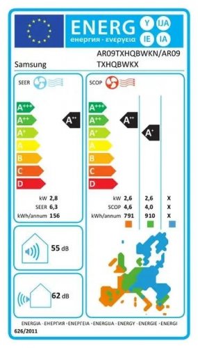 Samsung Kit aire acondicionado split F-AR12ARH split AR35 con función calefacción y refrigeración