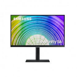 Samsung LS24A60PUCUXEN – Monitor profesional de 24″ QHD (2.560 x 1.440, panel IPS), 5 ms, Flicker free, ajustable en altura, inclinación, giro y pivote, USB-C, 144 Hz
