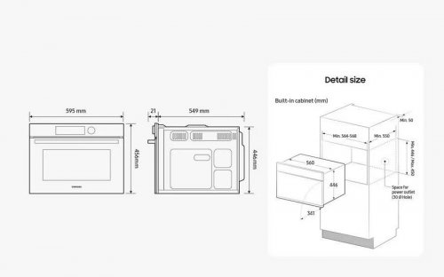 Samsung nq5b4513gbs Horno microondas Solo microondas