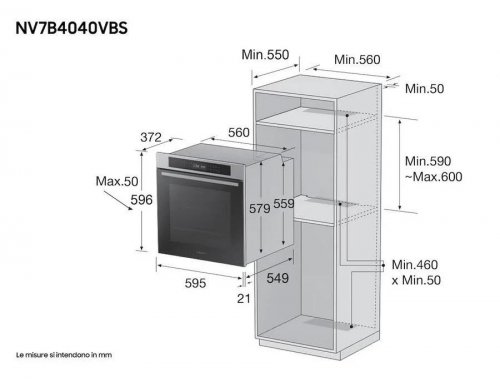 Samsung nv7b4040vbs 76 L 2950 W Negro nv7b4040vbsu5