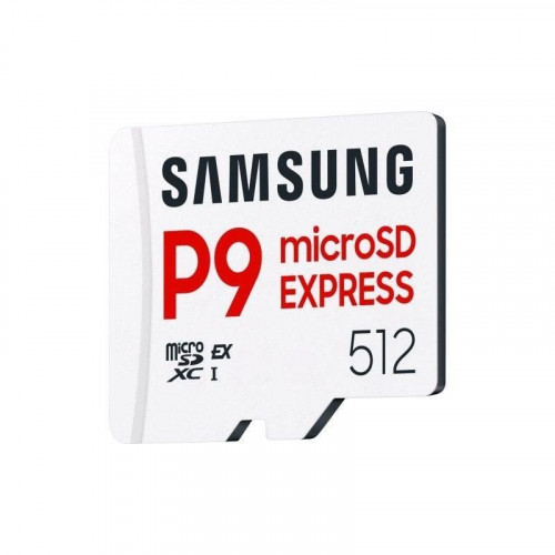 Samsung P9 Express microSD 512GB, velocidad de lectura hasta 800 MB/s, U3, V30, A1, para Nintendo Switch 2, Smartphones, Tablets, GoPRO , Dron DJI, Steam Deck, (MB MK512T)