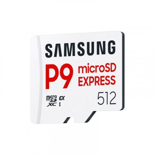 Samsung P9 Express microSD 512GB, velocidad de lectura hasta 800 MB/s, U3, V30, A1, para Nintendo Switch 2, Smartphones, Tablets, GoPRO , Dron DJI, Steam Deck, (MB MK512T)