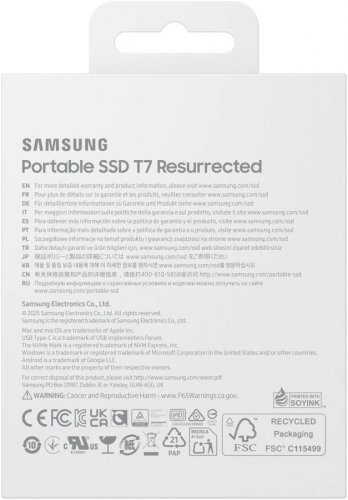 Samsung Portable SSD T7 Resurrected 2 TB