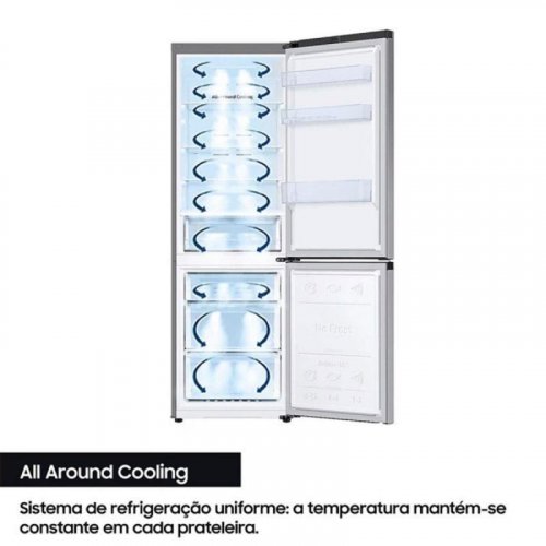 Samsung RB34C600DSA Frigorífico Combi 185cm 344L D Plata No Frost IA SmartThings LED