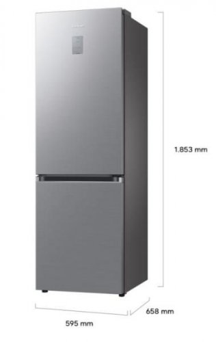 Samsung RB34C775CS9/EF - Frigorífico Combi 185.3x59.5 Cm NoFrost Clase C Inox