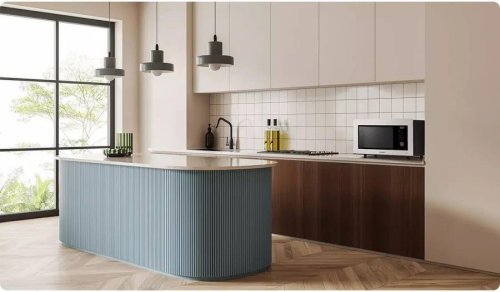 Samsung Smart Mikrowelle mit Air Fryer und Dampf 32L Grau MC32DB7746KC/E3
