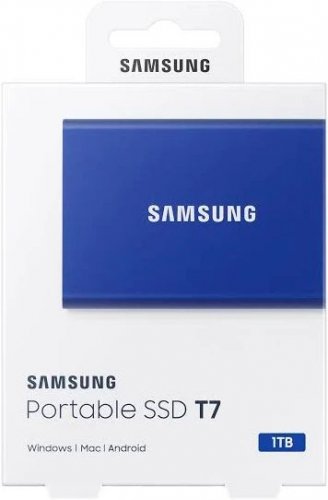Samsung T7 Portable SSD 500GB External Solid State Drive 1050MBs Max Speed USB 3.2 Gen 2 Reliable Storage for GamingStudentsProfessionals MU-PC500HAM