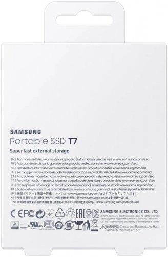 Samsung T7 Portable SSD 500GB External Solid State Drive 1050MBs Max Speed USB 3.2 Gen 2 Reliable Storage for GamingStudentsProfessionals MU-PC500HAM
