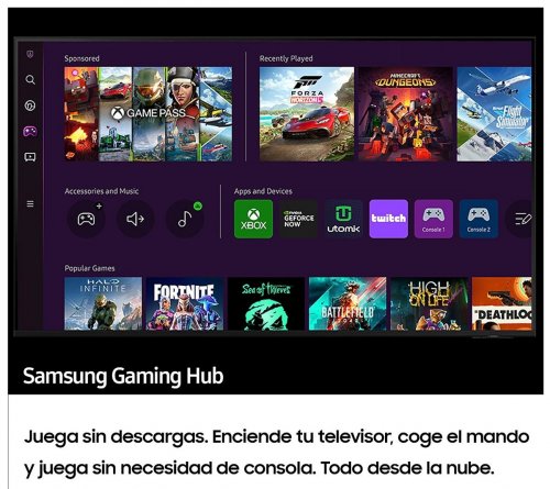 SAMSUNG TU65CU7105 Negro - TV 65