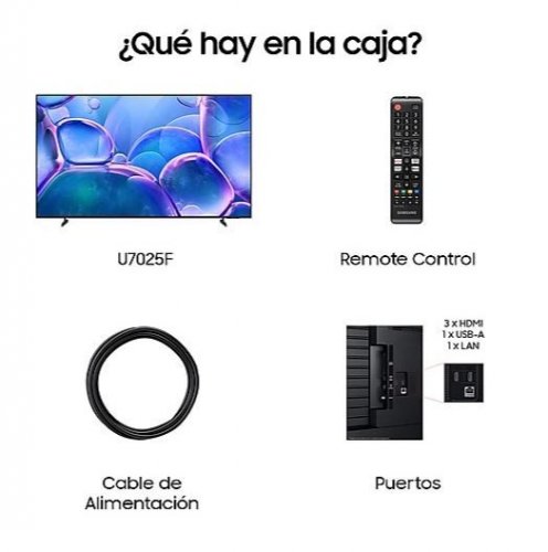 Samsung TU75U7025FKXXC - Televisor LES 4K de 75 pulgadas Smart TV