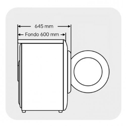 Samsung WD80HG4U04BEEC - Lavasecadora 8/6Kg 1400 rpm 88 x 67Cm Blanco Clase E/A