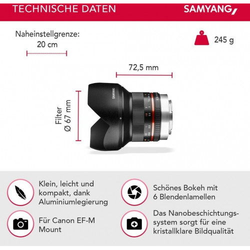 Samyang 12mm f2 NCS CS
