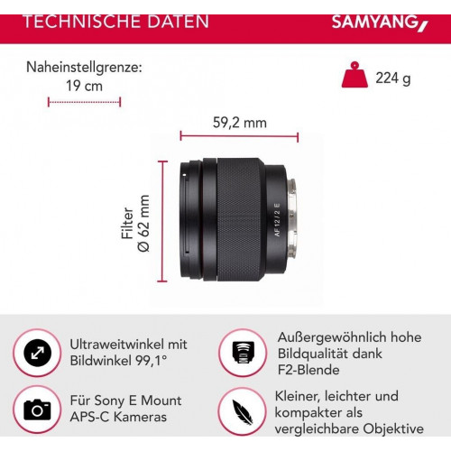 Samyang AF 12mm f2