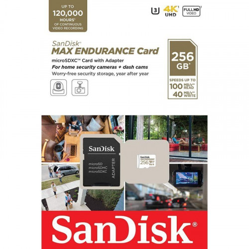 Sandisk Max Endurance MicroSDXC 256GB UHS-I Clase 10 U3 V30
