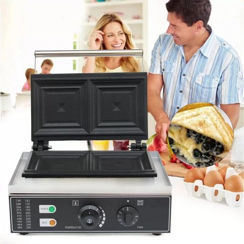 Sandwichera eléctrica comercial de 1500 W