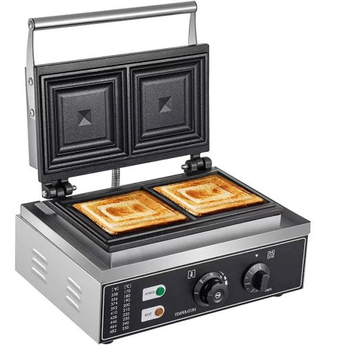 Sandwichera eléctrica comercial de 1500 W
