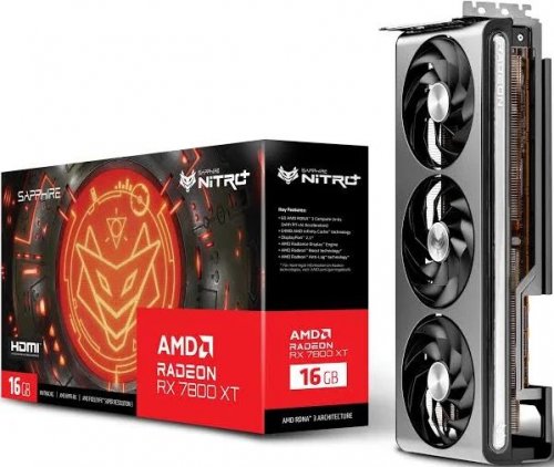 Sapphire NITRO+ 11330-01-20G Tarjeta gráfica AMD Radeon RX 7800 XT 16 GB GDDR6